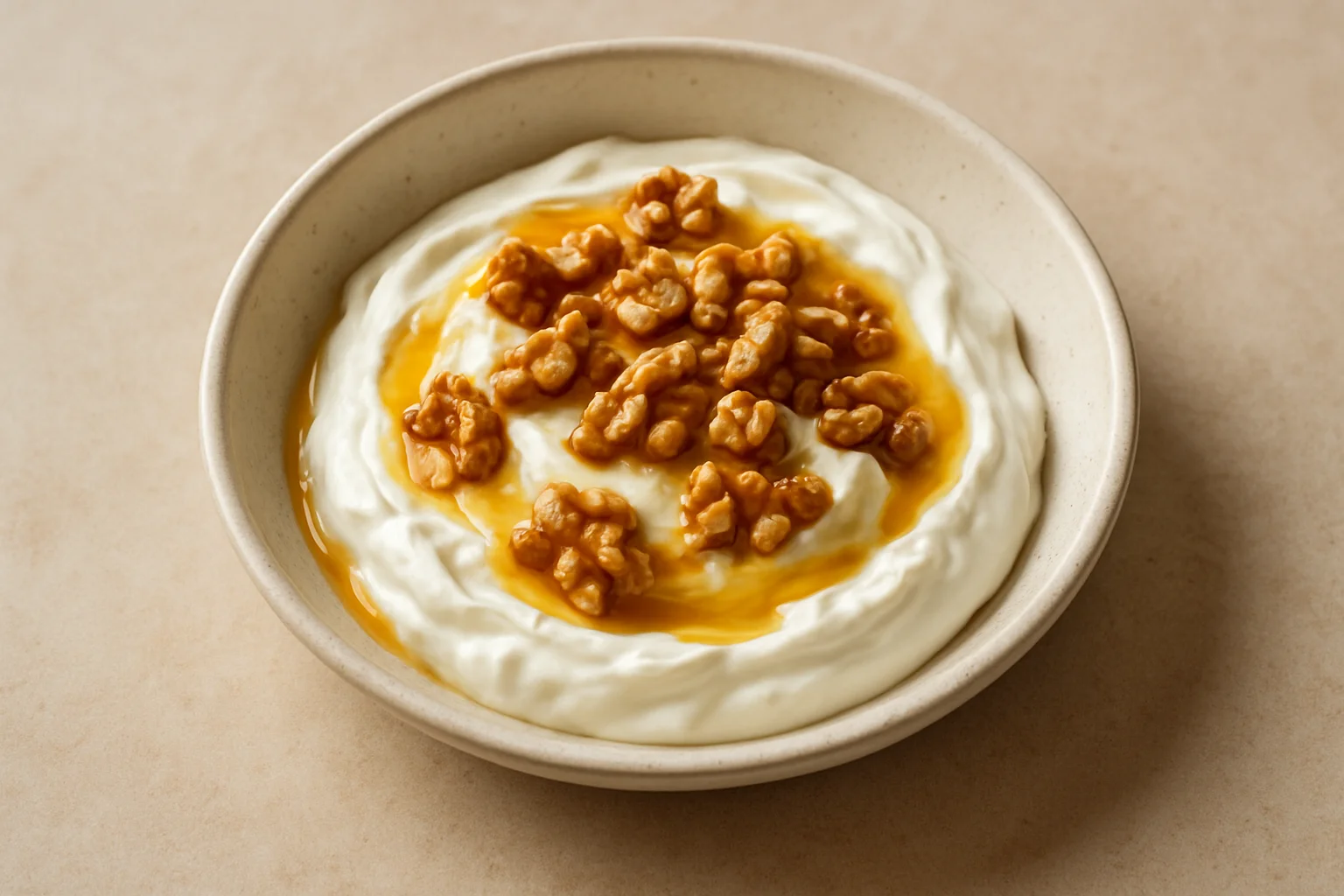 Yaourt grec miel et noix
